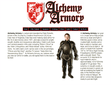 Tablet Screenshot of alchemyarmory.com